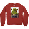 shrek mug shot funny Crewneck Sweatshirt