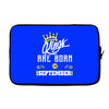 Kings Are Born In September Laptop cover