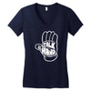 talk to the hand Women's V-Neck T-Shirt