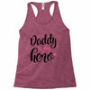 Daddy is my Hero Baby Girl Racerback Tank