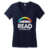 read you dumb fuck Women's V-Neck T-Shirt
