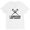 I Survived Foot Surgery V-Neck Tee
