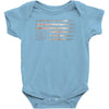 Vintage Usa Flag Baby Onesie
