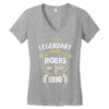 legendary riders are born in 1990 Women's V-Neck T-Shirt