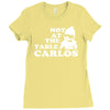 not at the table carlos hangover Ladies Fitted T-Shirt