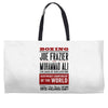 thrilla in manilla Weekender Totes