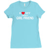 i love my crazy girl friend Ladies Fitted T-Shirt