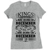 Real Kings Are Born On December 19 Ladies Fitted T-Shirt