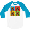 pop art 3/4 Sleeve Shirt