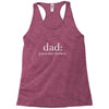 dad pancake maker Racerback Tank