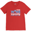 i drink wine responsibly, i don't spill any V-Neck Tee