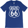 route 66 stampa bianca starda america sport T-Shirt