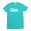 doctor who m.d   vintage retro tv show fan dr Ladies Fitted T-Shirt