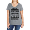 Dear Dad Thanks for Being My Dad Ladies Curvy T-Shirt