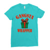 gangsta wrapper Ladies Fitted T-Shirt