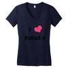 i love robots Women's V-Neck T-Shirt