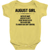 August Girl Hated By Many Baby Onesie