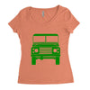 defender land rover Women's Triblend Scoop T-shirt