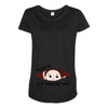 September Peeking Out Baby Boy Maternity Scoop Neck T-shirt
