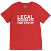 legal immigrants for trump V-Neck Tee