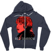 Red Sparrow Zipper Hoodie