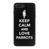 keep calm and love parrots iPhone 7 Plus Case