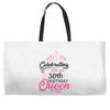 celebrating with the 70th birthday king t shirts Weekender Totes