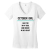 October Girl Women's V-Neck T-Shirt