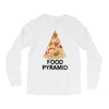 pizza lover's food pyramid Long Sleeve Shirts