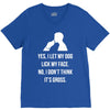 yes, i let my dog lick my face V-Neck Tee
