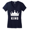King Women's V-Neck T-Shirt