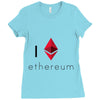 I Love Ethereum Ladies Fitted T-Shirt