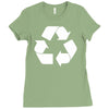 recycle symbol Ladies Fitted T-Shirt