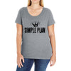 simple plan Ladies Curvy T-Shirt