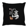 what's in the box Throw Pillow