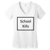 school kills Women's V-Neck T-Shirt