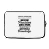 logistic operator manager we do precision guess work based on unreliab Laptop sleeve