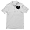 dripping heart melting heart Polo Shirt