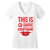 this is my vampire costume Women's V-Neck T-Shirt