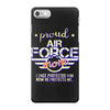 military, women's proud air force mom of her military son u iPhone 7 Case