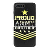 military, proud us army brother veteran u iPhone 7 Plus Case