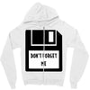 Don't Forget Me Disk Zipper Hoodie