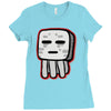 minecraft ghast drawing Ladies Fitted T-Shirt