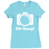 oh snap camera Ladies Fitted T-Shirt