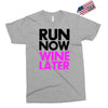 run now wine later Exclusive T-shirt
