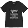 i'm not here to talk V-Neck Tee