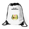 We Are Pregnant Drawstring Bags