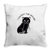 i caught the mouse Throw Pillow