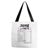 June Girl Facts Gemini Tote Bags