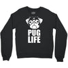 pug life dog tee new Crewneck Sweatshirt